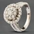 Pre-Owned White Gold Brilliant Cut Diamond Halo Cluster Ring 41481072