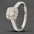 Pre-Owned 18ct White Gold Brilliant Cut Diamond Cushion Cluster Ring 41481119