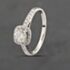 Pre-Owned 18ct White Gold 0.50ct Brilliant Cut Diamond Cushion Shape Halo Cluster Ring 41481518