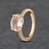 Pre-Owned 18ct Rose Gold Morganite & Brilliant Cut Diamond Oval Shoulder Set Solitaire Ring 41481826