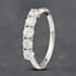 Pre-Owned 18ct White Gold 0.75ct Brilliant Cut Diamond Five Stone Half Eternity Ring 41481855