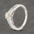 Pre-Owned 18ct White Gold 0.60ct Brilliant Cut Diamond Shoulder Set Solitaire Ring 41481875