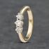 Pre-Owned 9ct Yellow Gold 0.50ct Brilliant Cut Diamond Three Stone Ring 41481886