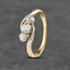 Pre-Owned Vintage Yellow Gold 0.25ct Diamond Twist Three Stone Ring 41481894