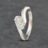 Pre-Owned 18ct White Gold 0.55ct Brilliant Cut Diamond Twist Two Stone Ring 41481897