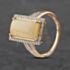 Pre-Owned 9ct Yellow Gold 0.40ct Opal Oblong Shoulders Ring 41481937