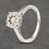 Pre-Owned 18ct White Gold Certificated 0.75ct Brilliant Cut Diamond Cluster Ring 41481949