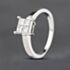 Pre-Owned 18ct White Gold 0.40ct Princess Cut Diamond Cluster Ring 41481971