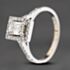 Pre-Owned 14ct White Gold 0.80ct Emerald Cut Diamond Cluster Ring 41481985