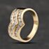 Pre-Owned 18ct Yellow Gold 1.00ct Brilliant Cut Diamond Half Wishbone Ring 41482001