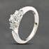 Pre-Owned 14ct White Gold 0.50ct Brilliant Cut Diamond Three Stone Ring 41482042