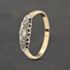 Pre-Owned Vintage Yellow Gold 0.15ct Diamond Gradulated Five Stone Ring 41482157