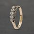 Pre-Owned Vintage Yellow Gold 0.25ct Brilliant Cut Diamond Gradulated Five Stone Ring 41482163