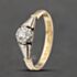 Pre-Owned Vintage 18ct Yellow Gold 0.15ct Diamond Solitaire Ring 41482186
