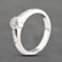 Pre-Owned 18ct White Gold Diamond & Diamond Channel Set Shoulders Rubover Shoulder Set Solitaire Ring 41482203