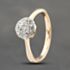 Pre-Owned Vintage Yellow Gold 0.50ct Brilliant Cut Diamond Round Cluster Ring 41482258