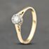 Pre-Owned 18ct Yellow Gold 0.25ct Brilliant Cut Diamond Round Solitaire Ring 41482260
