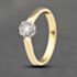 Pre-Owned Vintage Yellow Gold 0.18ct Brilliant Cut Diamond Solitaire Ring 41482271