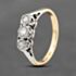 Pre-Owned Vintage Yellow Gold 0.25ct Brilliant Cut Diamond Three Stone Ring 41482276