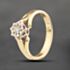 Pre-Owned Vintage Yellow Gold 0.10ct Brilliant Cut Diamond Solitaire Ring 41482304