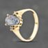 Pre-Owned Vintage Yellow Gold Opal Doublet & Diamond Oval Dress Ring 41482350