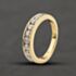Pre-Owned 9ct Yellow Gold 1.00ct Brilliant Cut Diamond Channel Set Half Eternity Ring 41482360