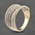 Pre-Owned 9ct Yellow Gold 1.00ct Diamond Seven Row Half Eternity Ring 41482375