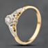 Pre-Owned Vintage 18ct Two Colour Gold 0.05ct Diamond Solitaire Ring 41482385