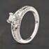 Pre-Owned 18ct White Gold Diamond Shoulder Set Solitaire Ring 41482416
