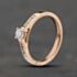 Pre-Owned 9ct Rose Gold 0.33ct Brilliant Cut Diamond Shoulder Set Solitaire Ring 41482435