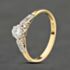Pre-Owned Vintage Yellow Gold 0.25ct Brilliant Cut Diamond Diamond Set Shoulders Solitaire Ring 41482469