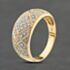 Pre-Owned 18ct Yellow Gold Diamond Pave Style Band Dress Ring 41482497