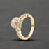 Pre-Owned 14ct Yellow Gold 1.66ct Diamond Flower Shoulder Set Cluster Ring 41482552