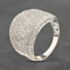 Pre-Owned 9ct White Gold 1.50ct Diamond Pave Set Multi Row Dress Ring 41482569