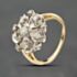 Pre-Owned 9ct Yellow Gold 0.30ct Brilliant Cut Diamond Flower Cluster Ring 41482645