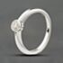 Pre-Owned 18ct White Gold 0.29ct Brilliant Cut Diamond Rub Over Set Solitaire Ring 41482648