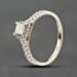 Pre-Owned 9ct White Gold 0.50ct Princess Cut Diamond Cluster Ring 41482650