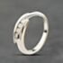 Pre-Owned 18ct White Gold 0.25ct Brilliant Cut Diamond Tension Set Crossover Five Stone Ring 41482661