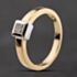 Pre-Owned 18ct Two Colour Gold 0.25ct Princess Cut Diamond Solitaire Ring 41482697