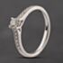 Pre-Owned Platinum 0.37ct Brilliant Cut Diamond Shoulder Set Solitaire Ring 41482700
