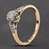 Pre-Owned Vintage Yellow Gold 0.25ct Brilliant Cut Diamond Solitaire Ring 41482701