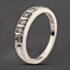 Pre-Owned 9ct White Gold 0.40ct Brilliant Cut Diamond Half Eternity Ring 41482709