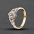 Pre-Owned Vintage Yellow Gold 0.18ct Diamond Cluster Ring 41482714