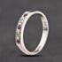 Pre-Owned 18ct White Gold Ruby & Diamond Half Eternity Ring 41482729