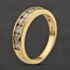 Pre-Owned 18ct Yellow Gold 0.70ct Brilliant Cut Diamond Half Eternity Ring 41482746