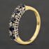 Pre-Owned 18ct Yellow Gold Sapphire & 0.16ct Brilliant Cut Diamond Half Eternity Ring 41482753
