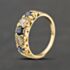 Pre-Owned 18ct Yellow Gold Sapphire & Brilliant Cut Diamond Five Stone Ring 41482768