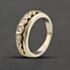 Pre-Owned 9ct Two Colour Gold 0.50ct Brilliant Cut Diamond Half Eternity Ring 41482782
