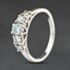 Pre-Owned 9ct White Gold Diamond Graduating Five Stone Ring 41482783