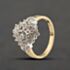 Pre-Owned 9ct Yellow Gold 0.05ct Diamond Marquise Shaped Cluster Ring 41482788